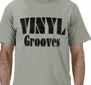 Vinyl Grooves (Stone Green T-shirt)